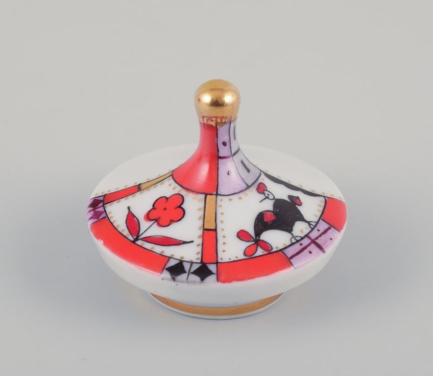 Lomonosov, Soviet Union. Miniature porcelain teapot. Approximately 1960. - 6