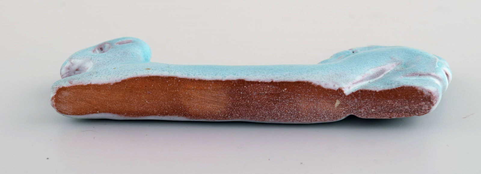 Walter Bosse (1904-1979). Eight unique knife rests in glazed ceramics. Mid-20th century. - 6