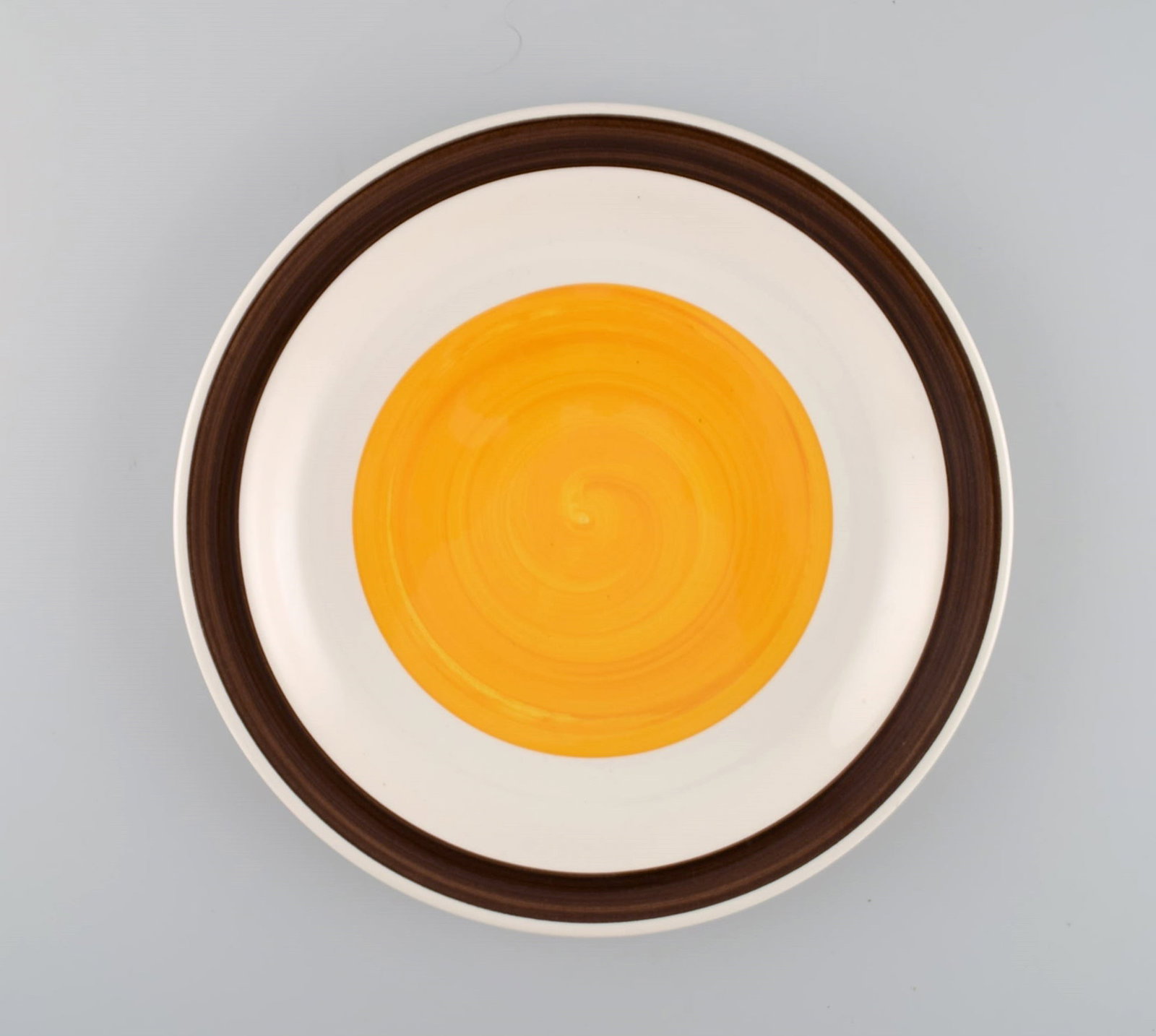 Carl Harry Stålhane (1920-1990) for Rorstrand. Seven Sologa dinner plates in hand-painted and - 2