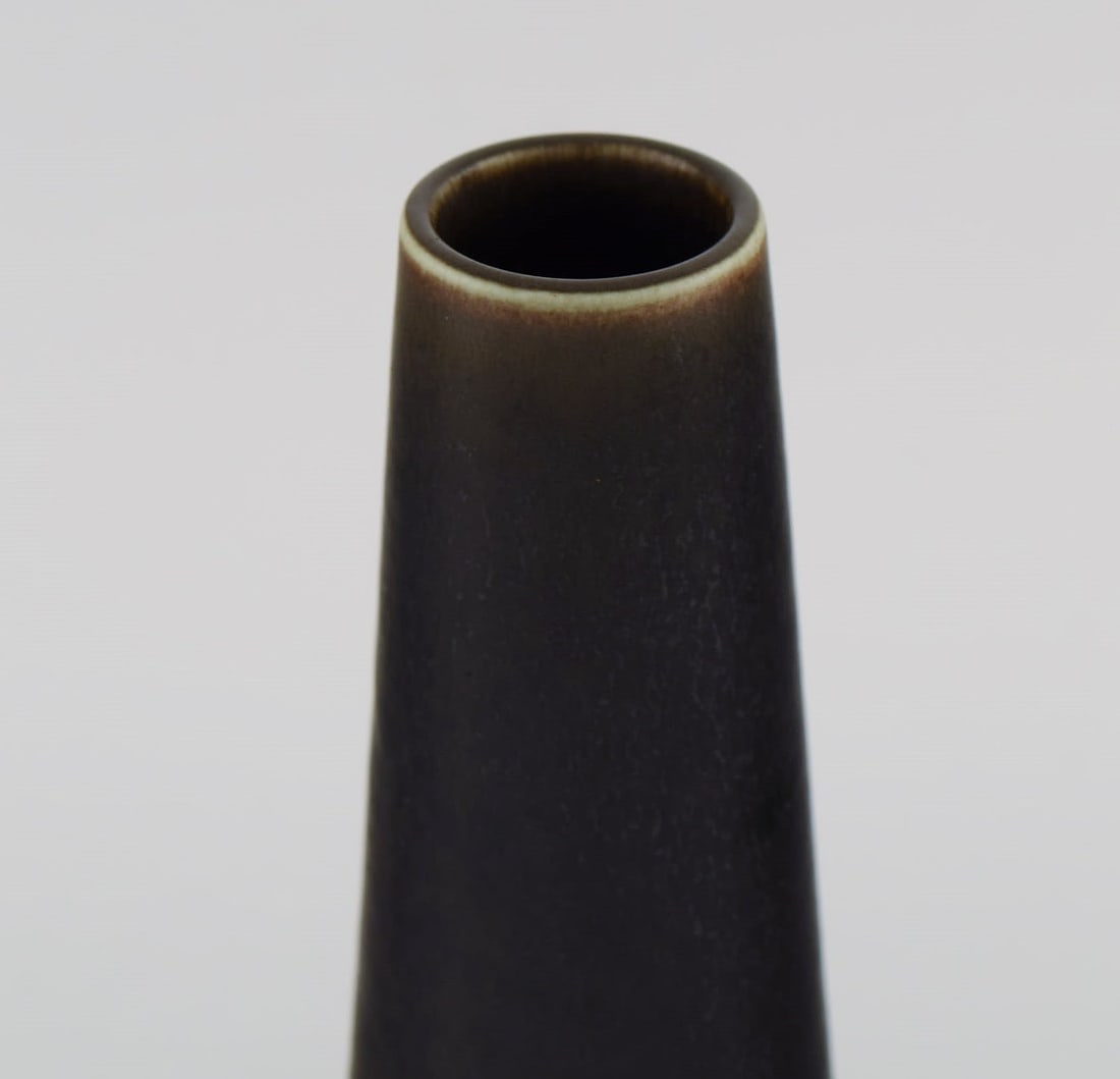 Carl Harry Stålhane (1920-1990) for Rorstrand. Cone-shaped vase in glazed ceramics. Beautiful - 3