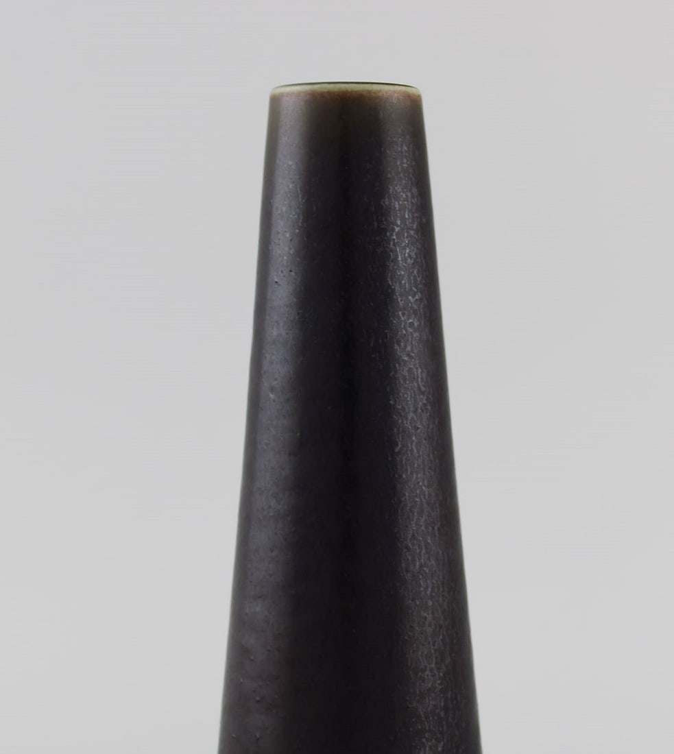 Carl Harry Stålhane (1920-1990) for Rorstrand. Cone-shaped vase in glazed ceramics. Beautiful - 4