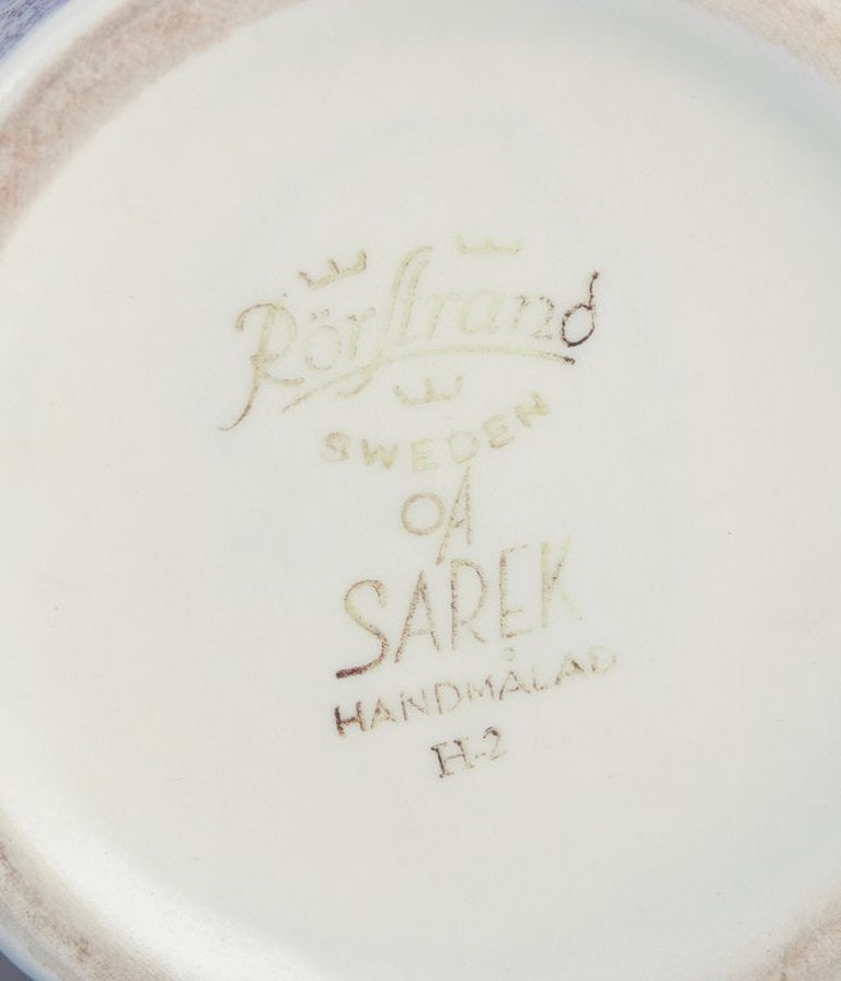Olle Alberius for Rorstrand, Sweden. 'Sarek' ceramic vase in modernist design with circles. Mid-20th - 7