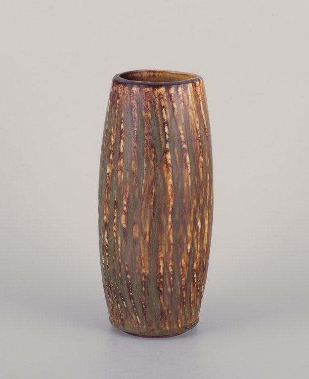 Gunnar Nylund for Rorstrand, ceramic vase with birch glaze. - 2