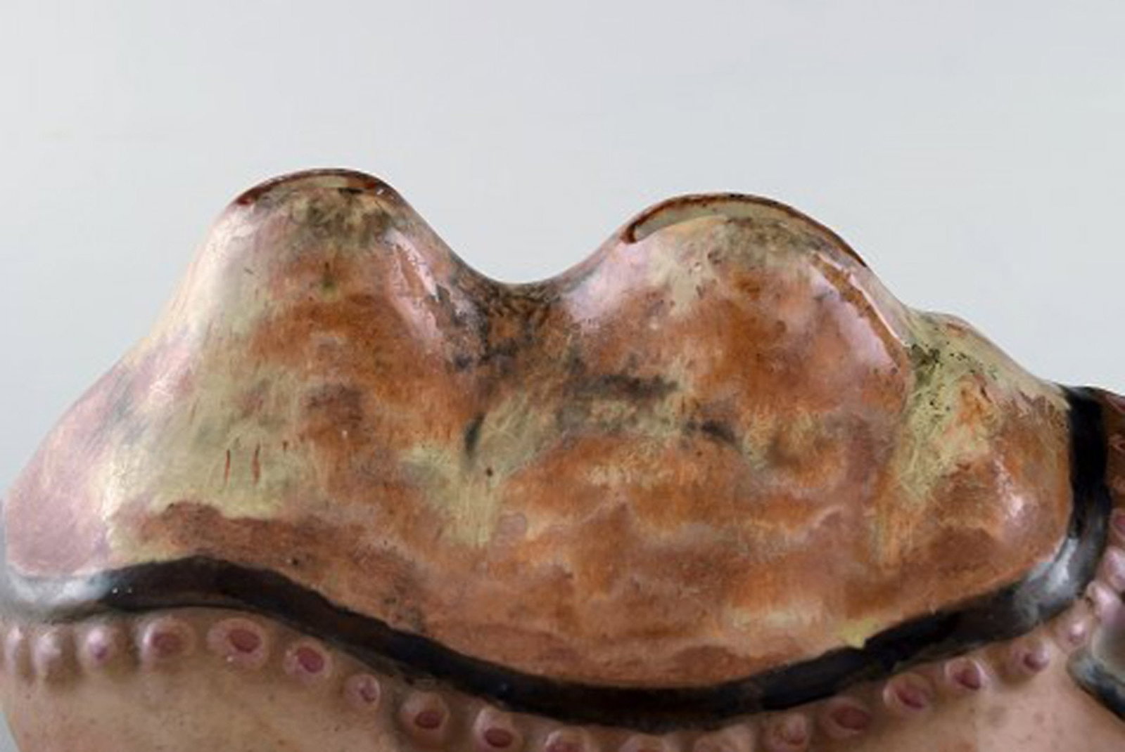 Rutebo Leksand, Sweden. Large money box in shape of a camel in glazed stoneware / ceramics. 1970's. - 7
