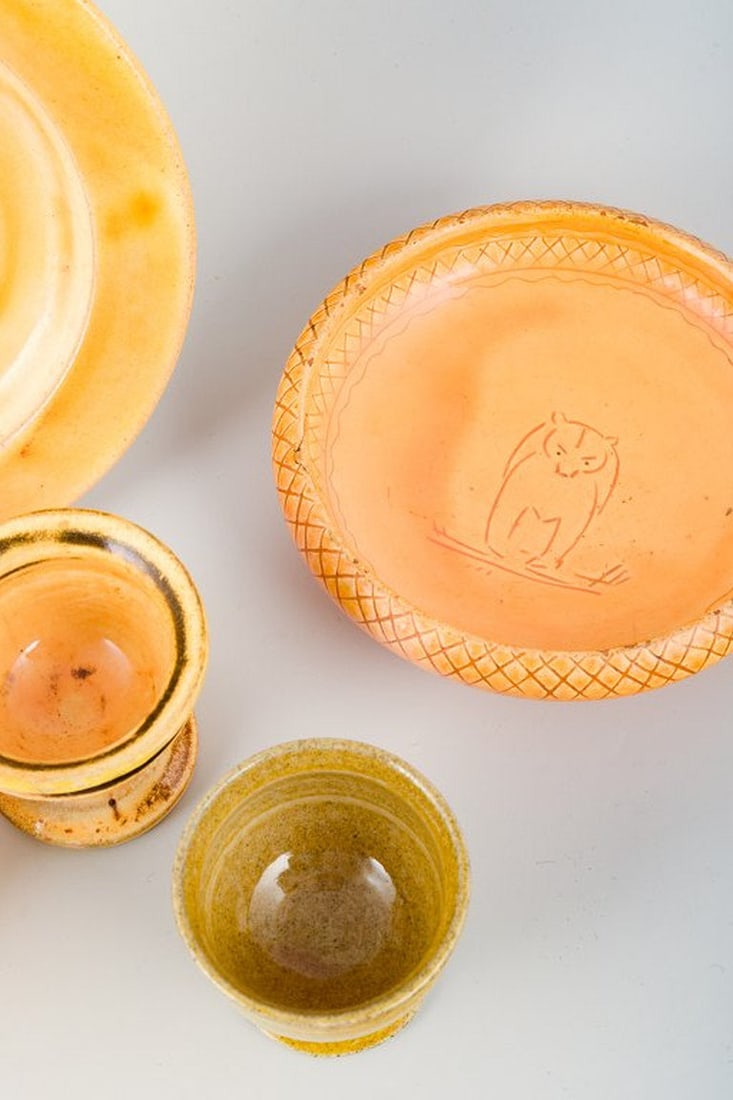 Kähler, Denmark. Ceramic collection with uranium glaze. 1930s/40s. - 3
