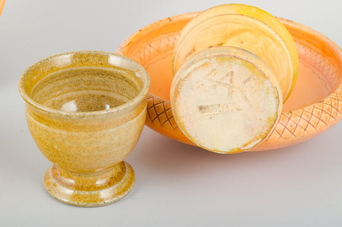 Kähler, Denmark. Ceramic collection with uranium glaze. 1930s/40s. - 4