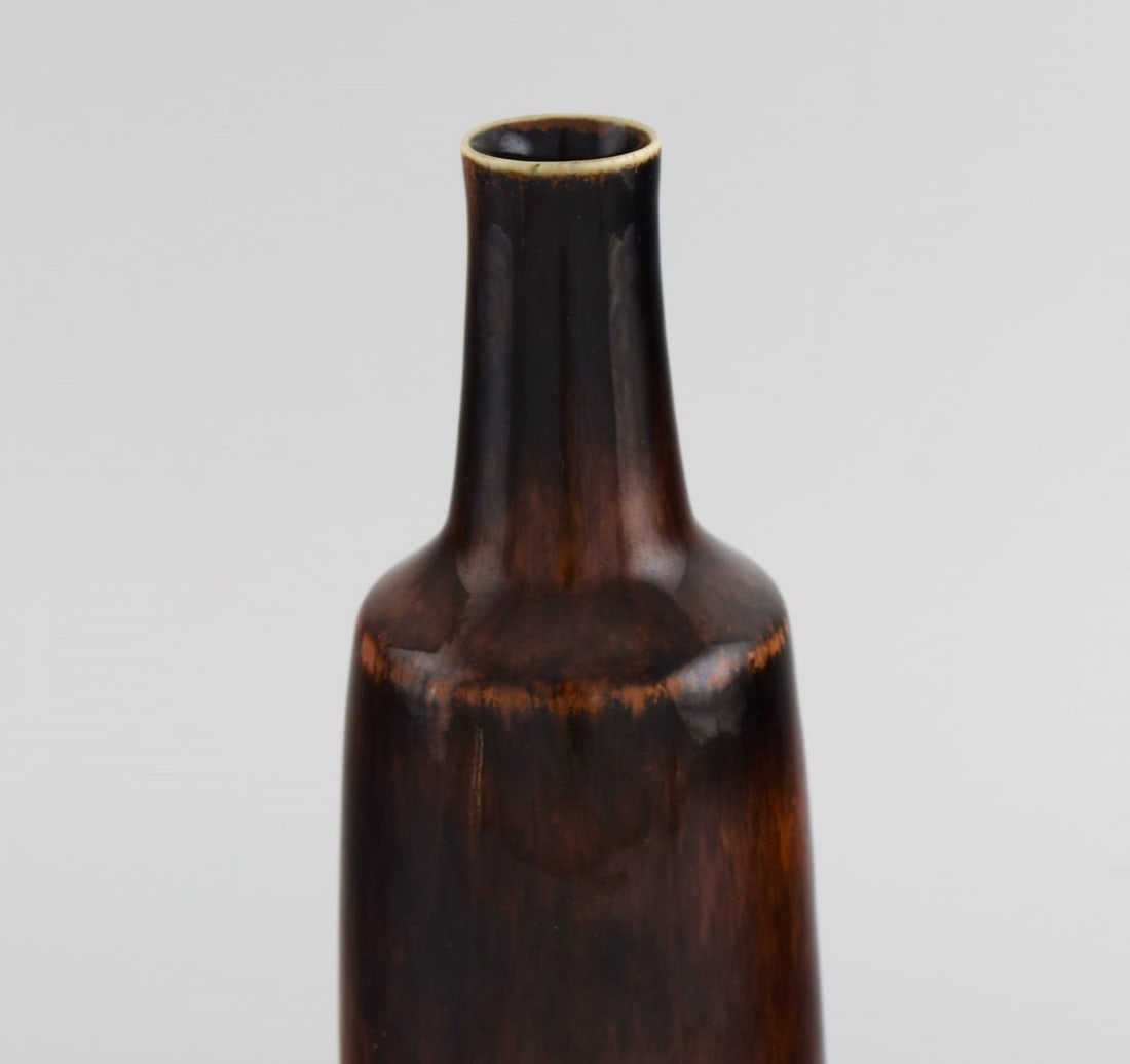 Carl Harry Stålhane (1920-1990) for Rorstrand. Bottle-shaped vase in glazed ceramics. Beautiful - 3