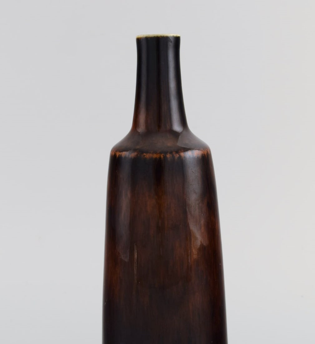 Carl Harry Stålhane (1920-1990) for Rorstrand. Bottle-shaped vase in glazed ceramics. Beautiful - 4