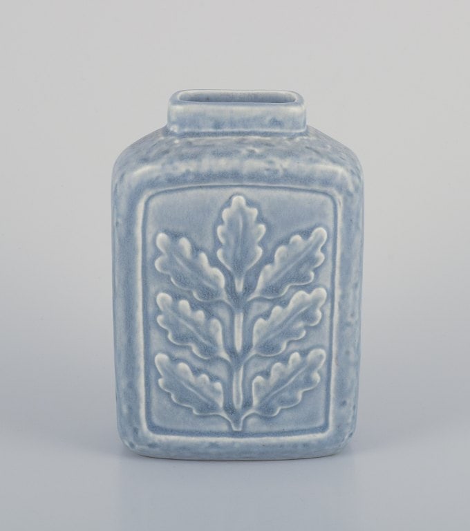 Rorstrand, Sweden. Large pitcher/vase and a smaller vase in ceramic. Branches with relief leaves. - 2