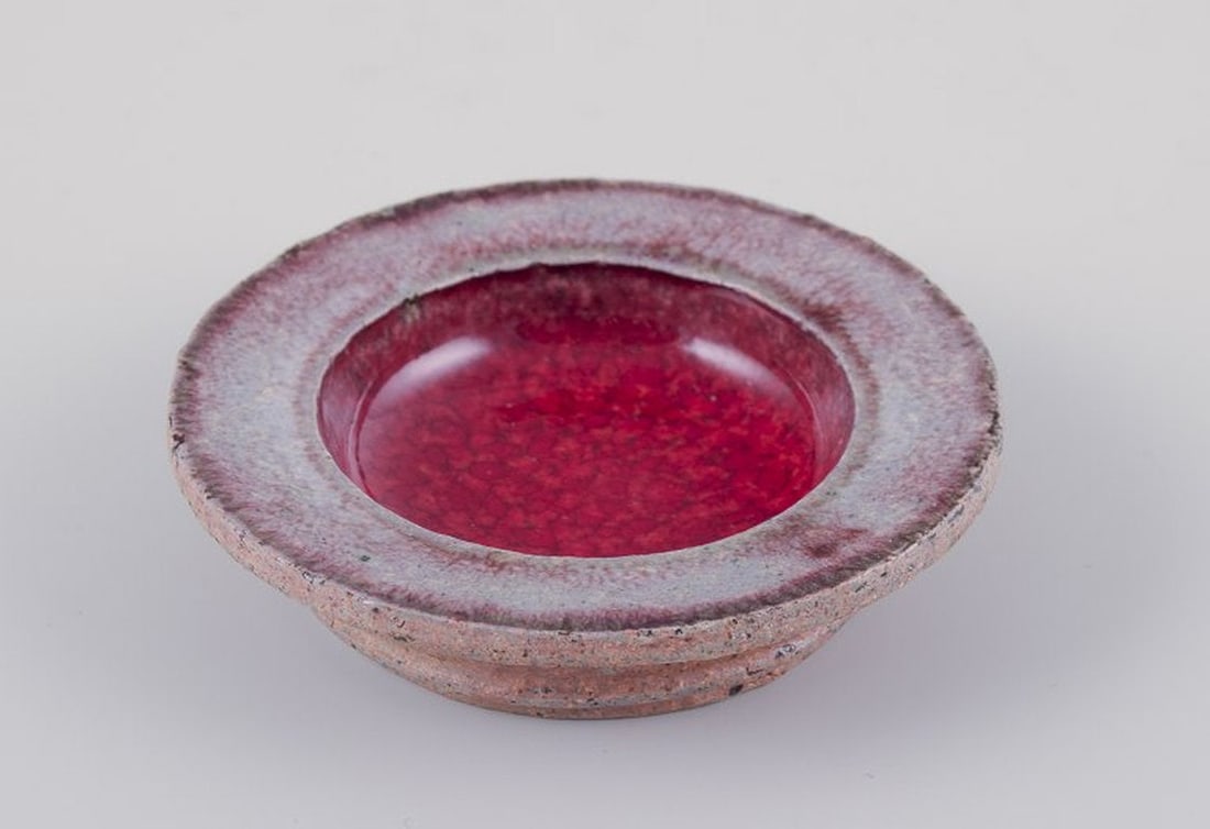 Nils Kähler for Kähler, Denmark. A set of six small stoneware bowls in various colors. - 3