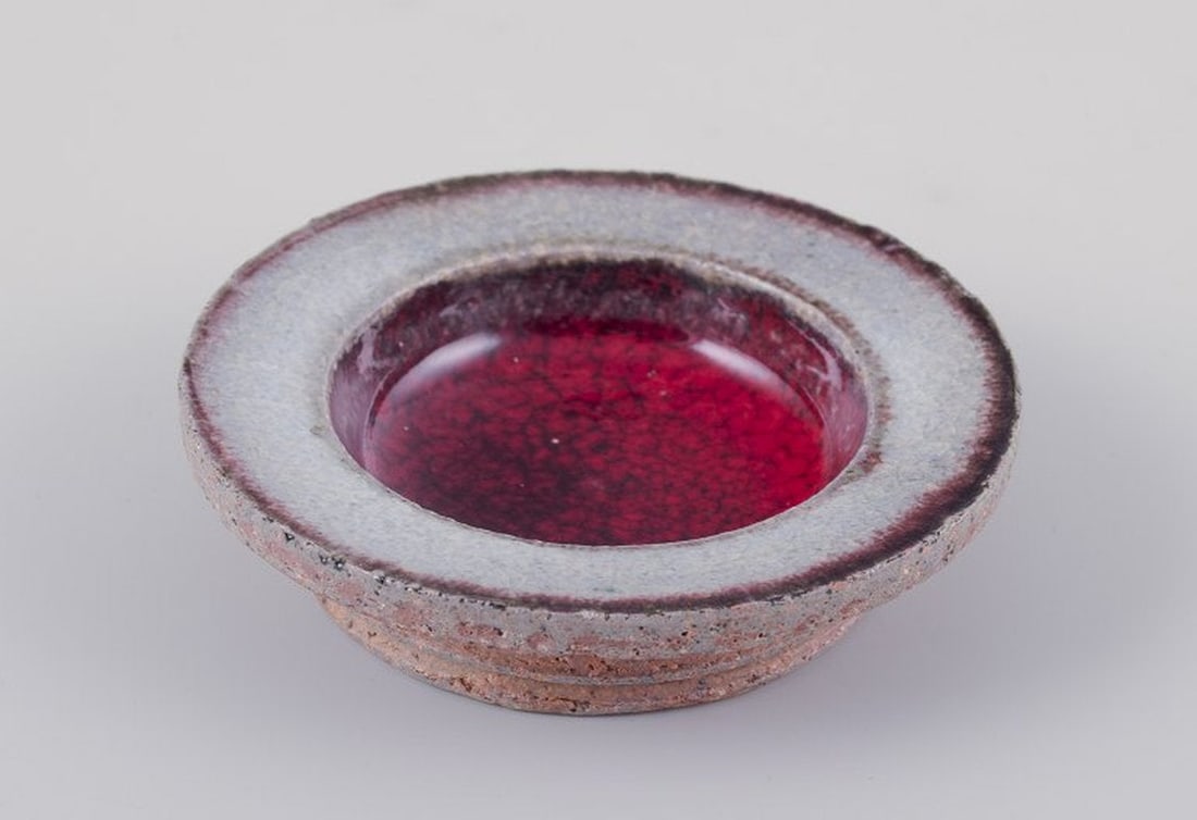 Nils Kähler for Kähler, Denmark. A set of six small stoneware bowls in various colors. - 4