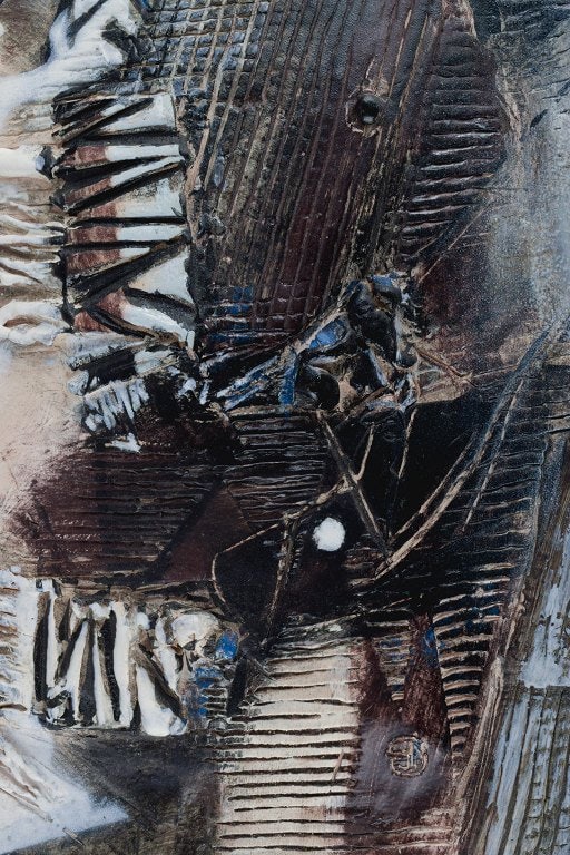 Jeppe Hagedorn-Olsen (1902-1996), relief in stoneware with abstract motifs. - 3