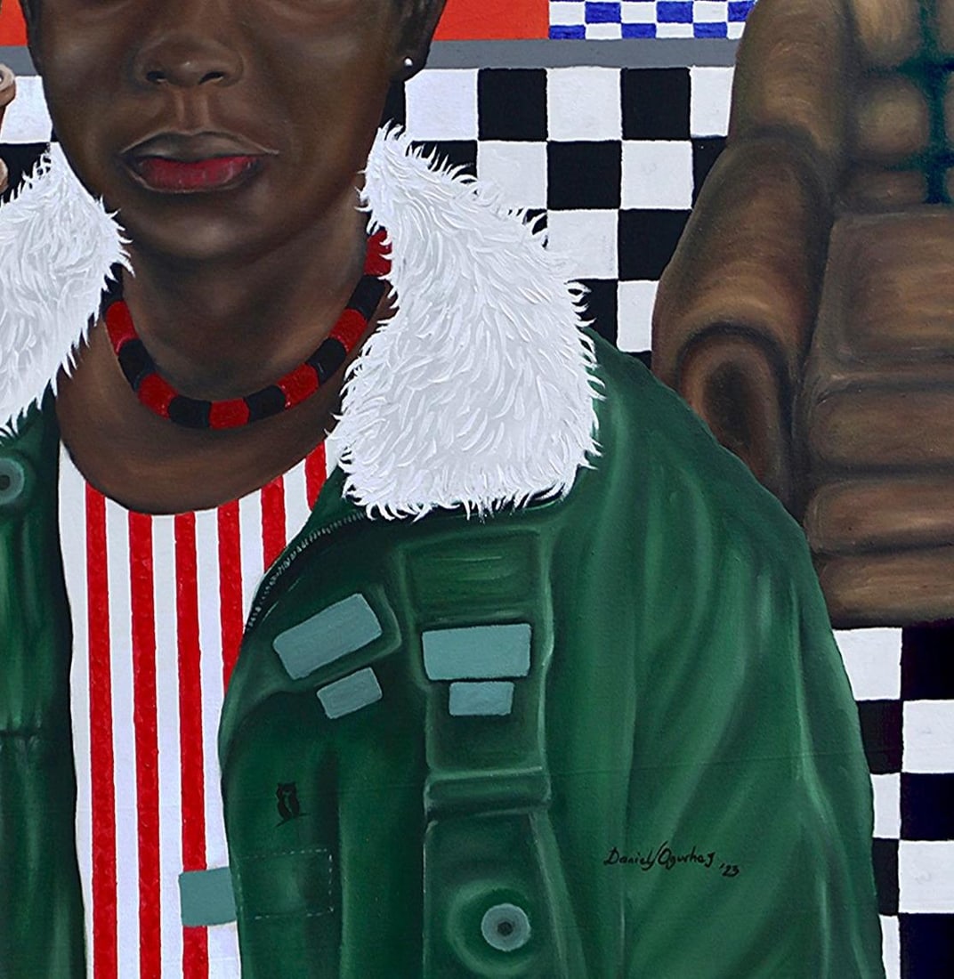 Daniel Oguche Junior, Girl in Green, 2023 - 2