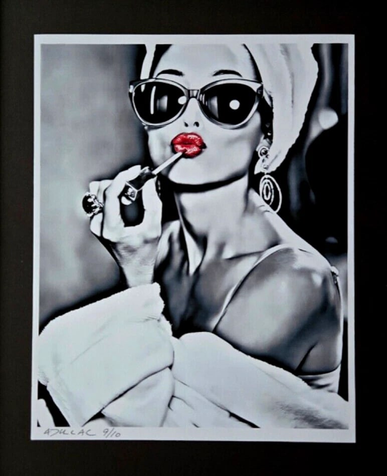 ALEXANDER DULAC | AUDREY HEPBURN Hand Signed Authentic Print Edition of 10 COA - 2