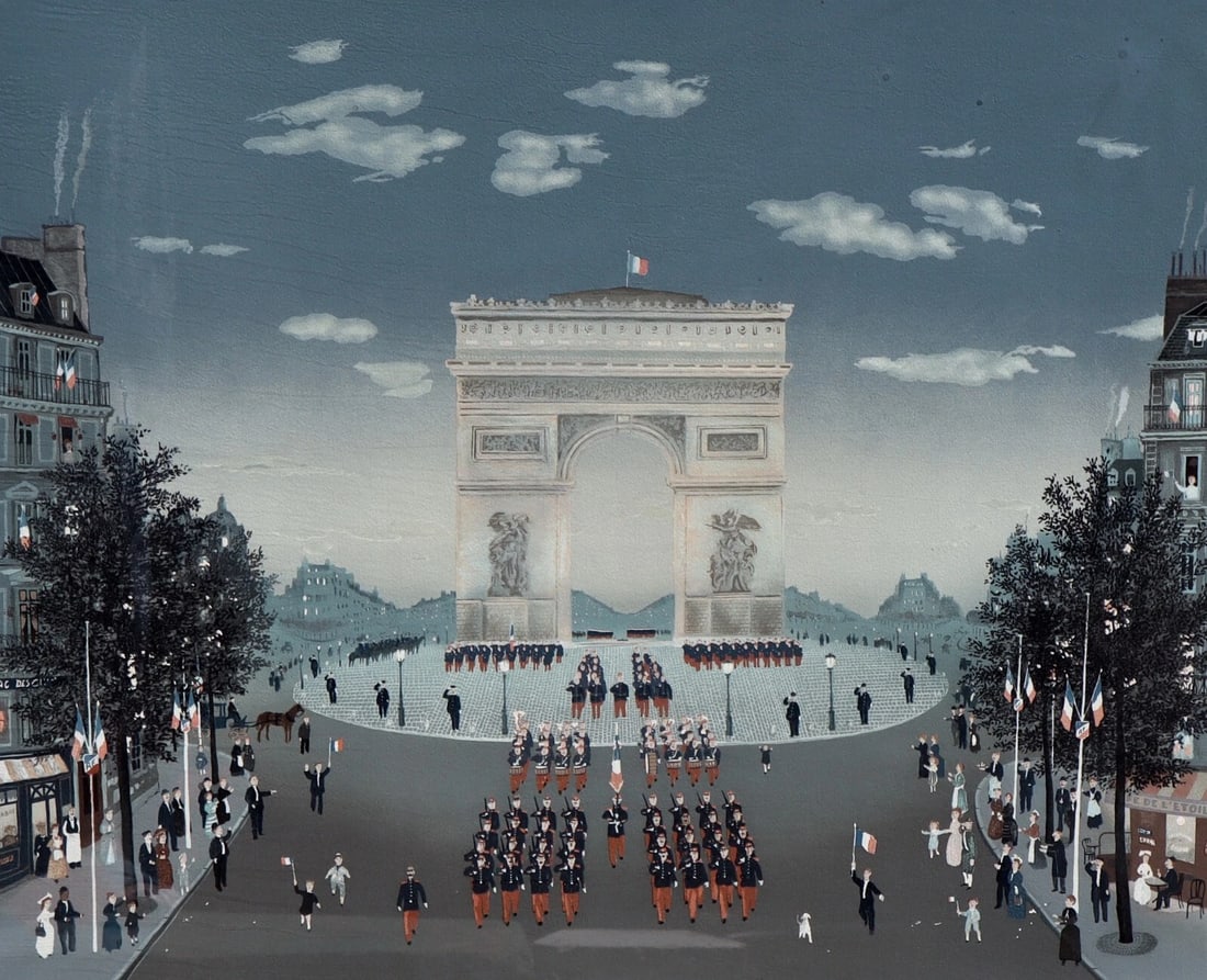 Michel Delacroix Lithograph Arc de Triomphe S/N Edition of 200 Compare at $1500 - 3