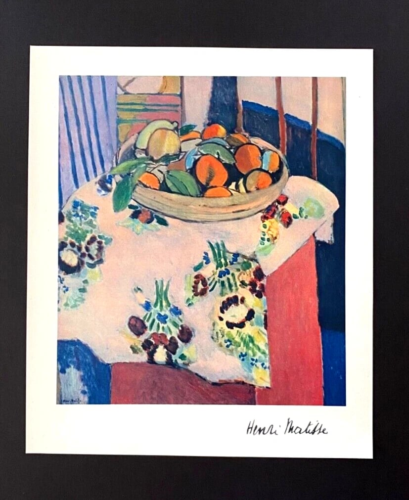 HENRI MATISSE + VINTAGE 1948 AWESOME SIGNED PRINT + FRAMED - 2