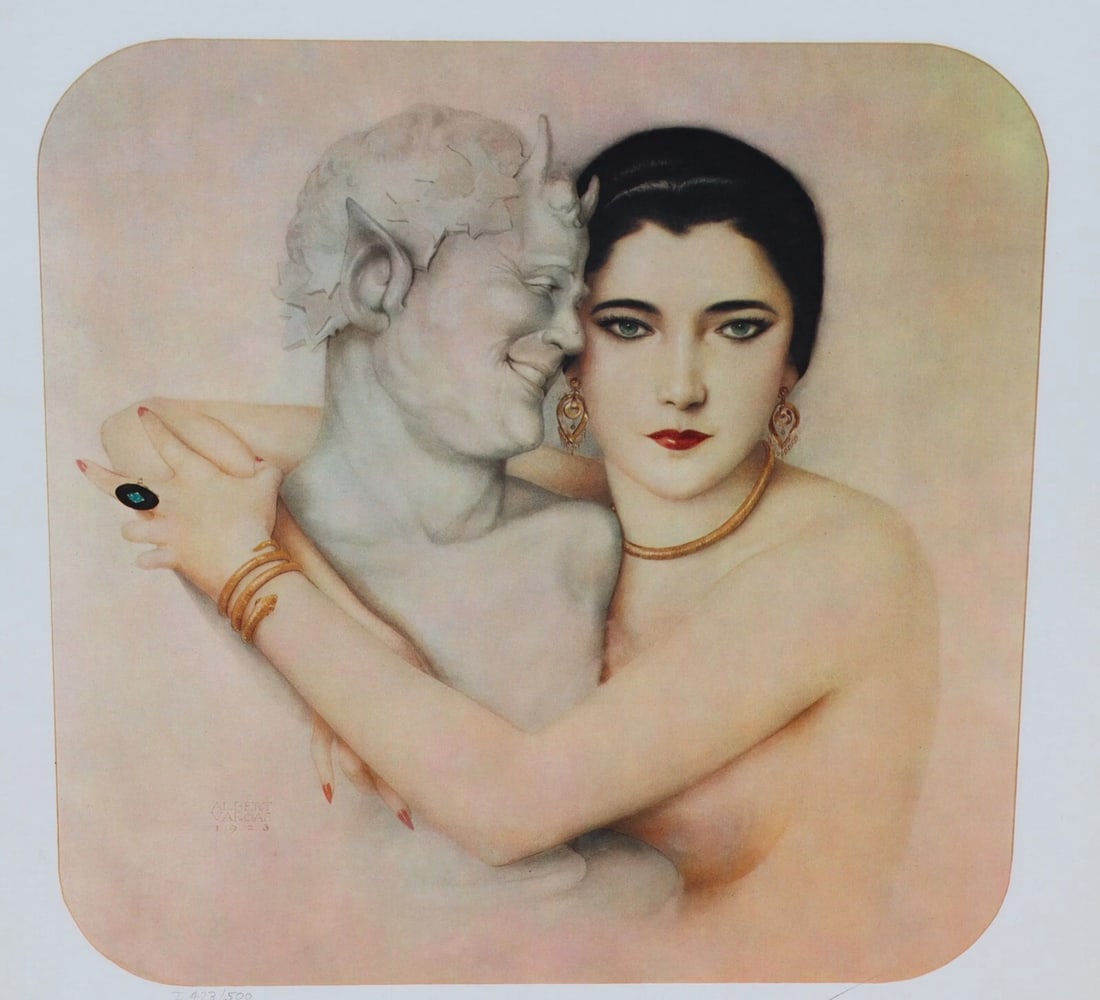 ALBERTO VARGAS Lithograph NITA NALDI 1979 Authentic Signed Proxy Ed of 500 COA - 2