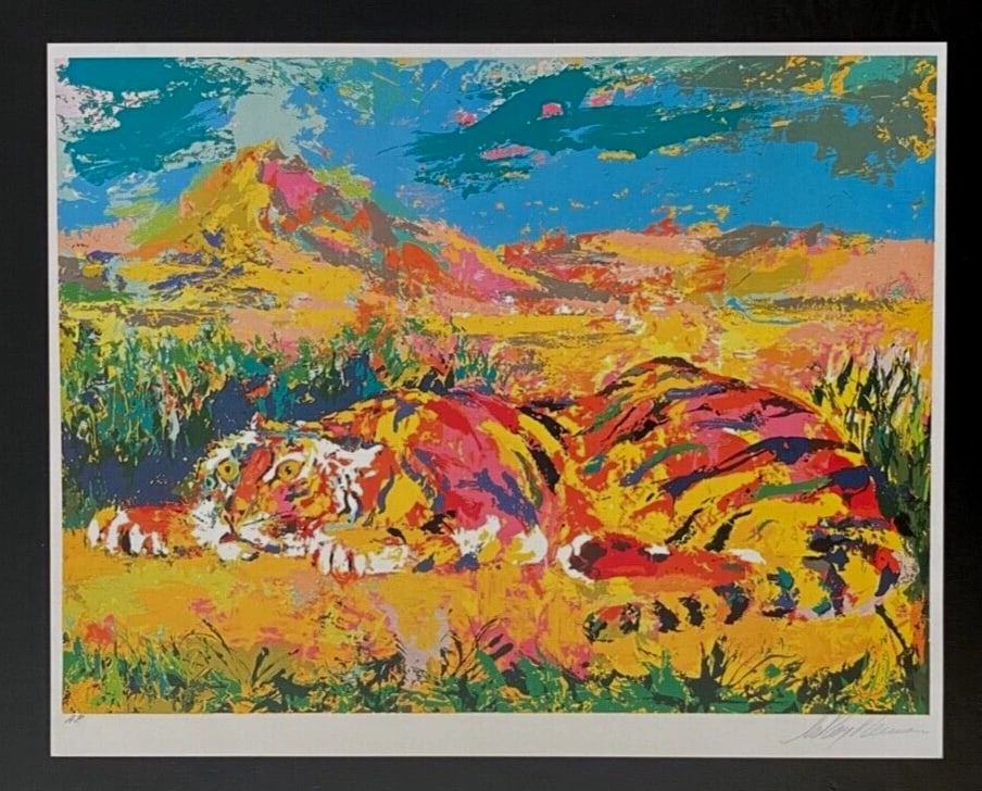 LeRoy Neiman "Tiger" Signed Pop Art Mounted and Framed - 2