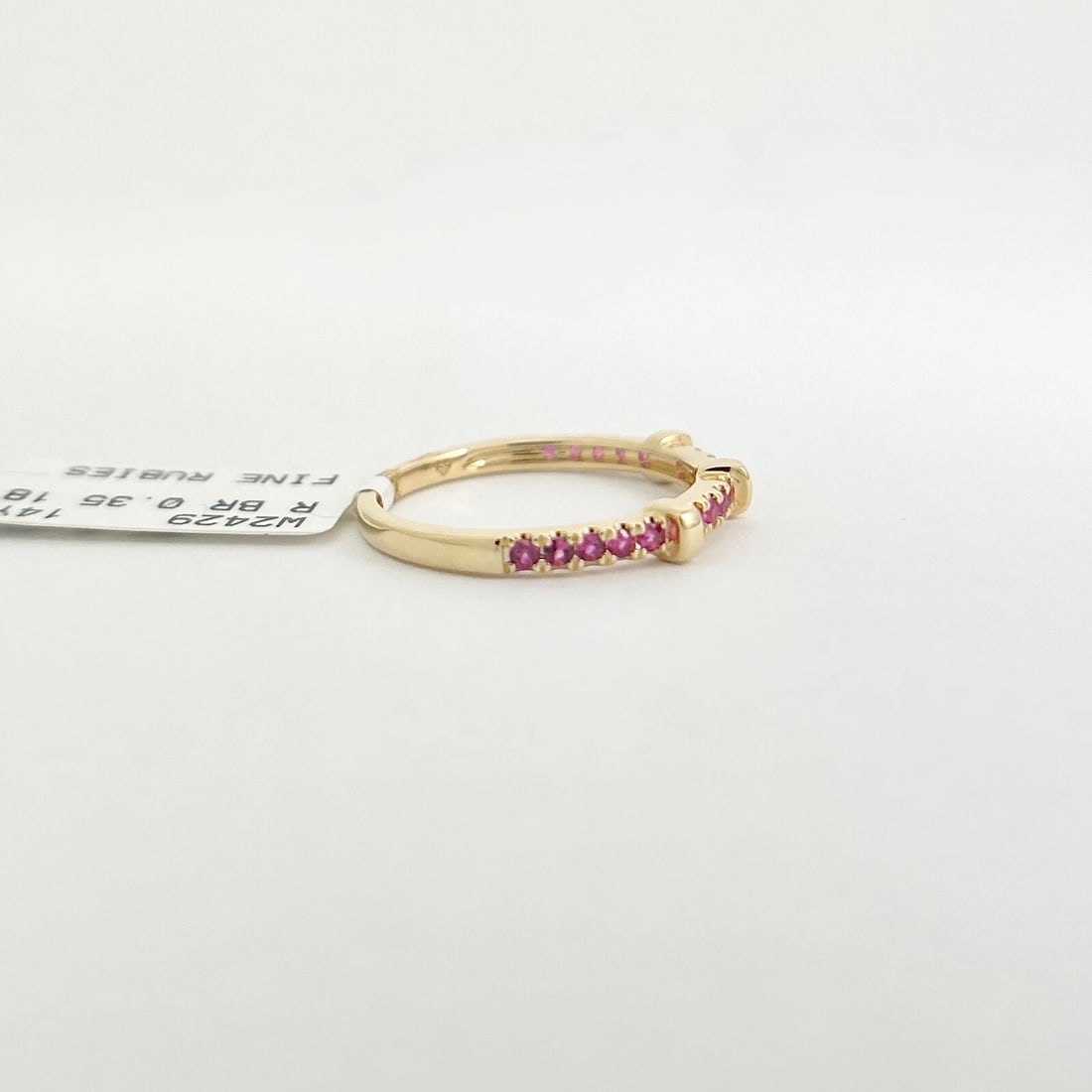 Ruby Gemstone Band Ring 14K Yellow Gold, .35 CTW - 6