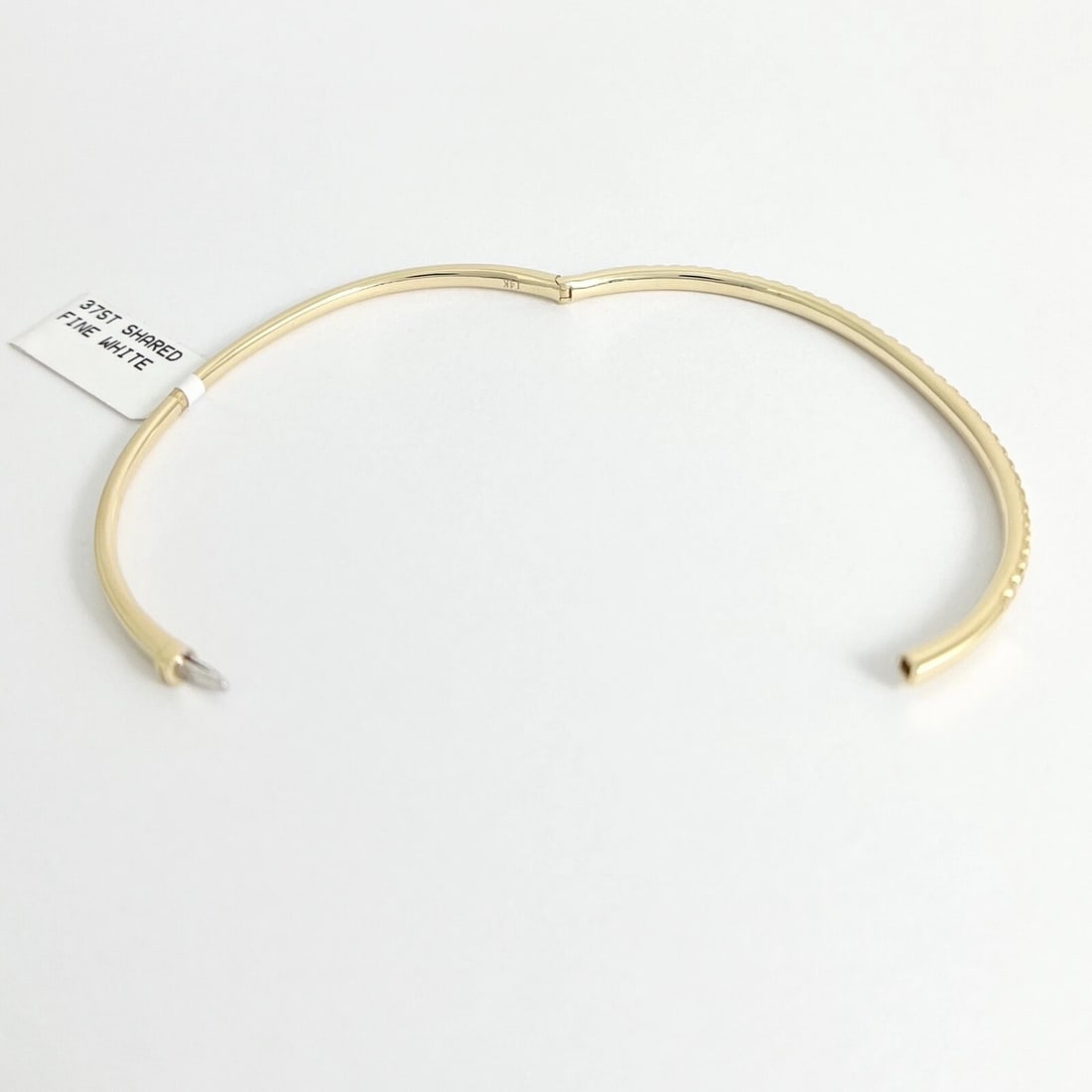 Round Diamond Bangle Bracelet 14K Yellow Gold, 1.02 CTW - 7