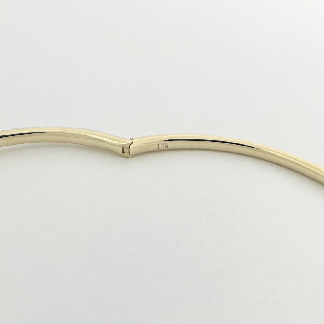 Round Diamond Bangle Bracelet 14K Yellow Gold, 1.02 CTW - 8