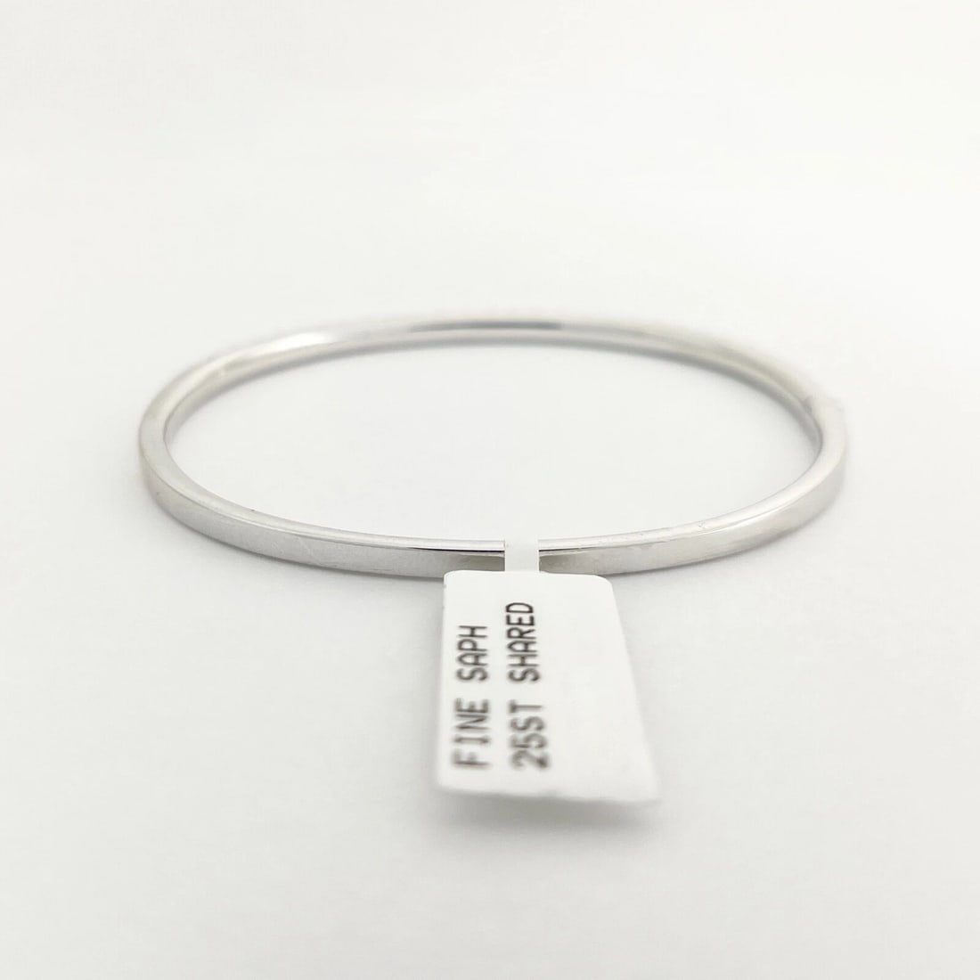 Blue Sapphire Gemstone Bangle Bracelet 14K White Gold, 2.20 CTW - 6