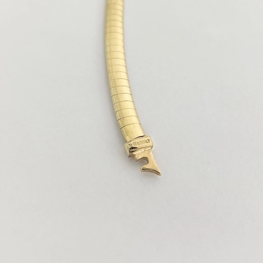 Italian Omega Chain Necklace 14K Yellow Gold, 19 Inches, 4.9 mm, 24.81 Grams - 5