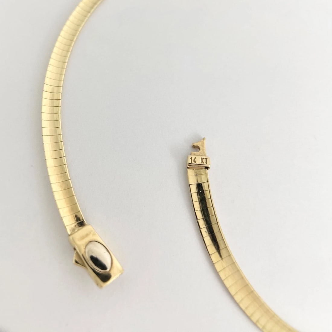 Italian Omega Chain Necklace 14K Yellow Gold, 19 Inches, 4.9 mm, 24.81 Grams - 6