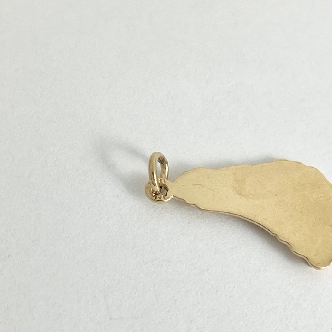 Barbados Necklace Pendant Charm in Italian 14K Yellow Gold, 2.12 Grams - 6