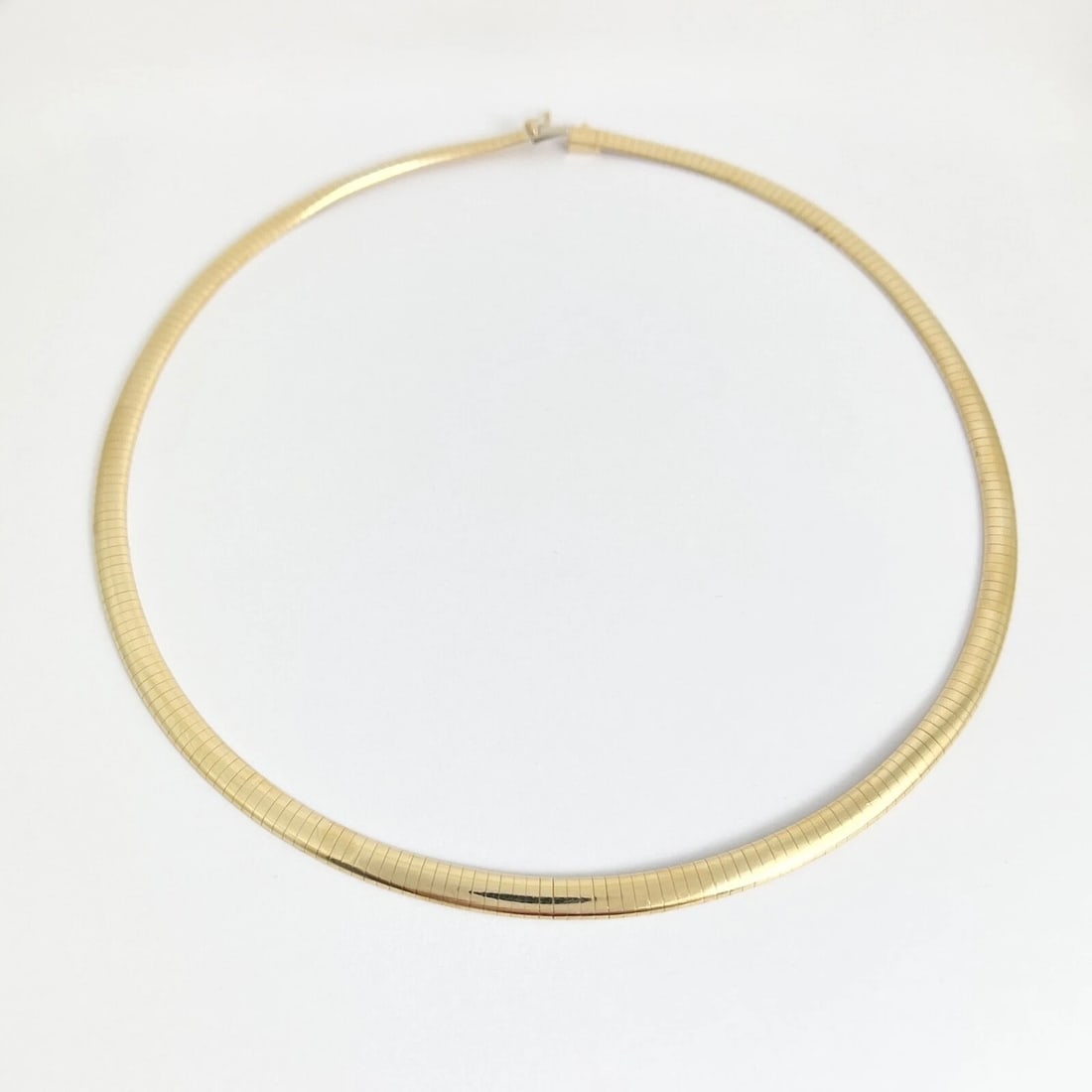 Italian Omega Chain Necklace 14K Yellow Gold, 18 Inches, 6 mm, 36.15 Grams - 6