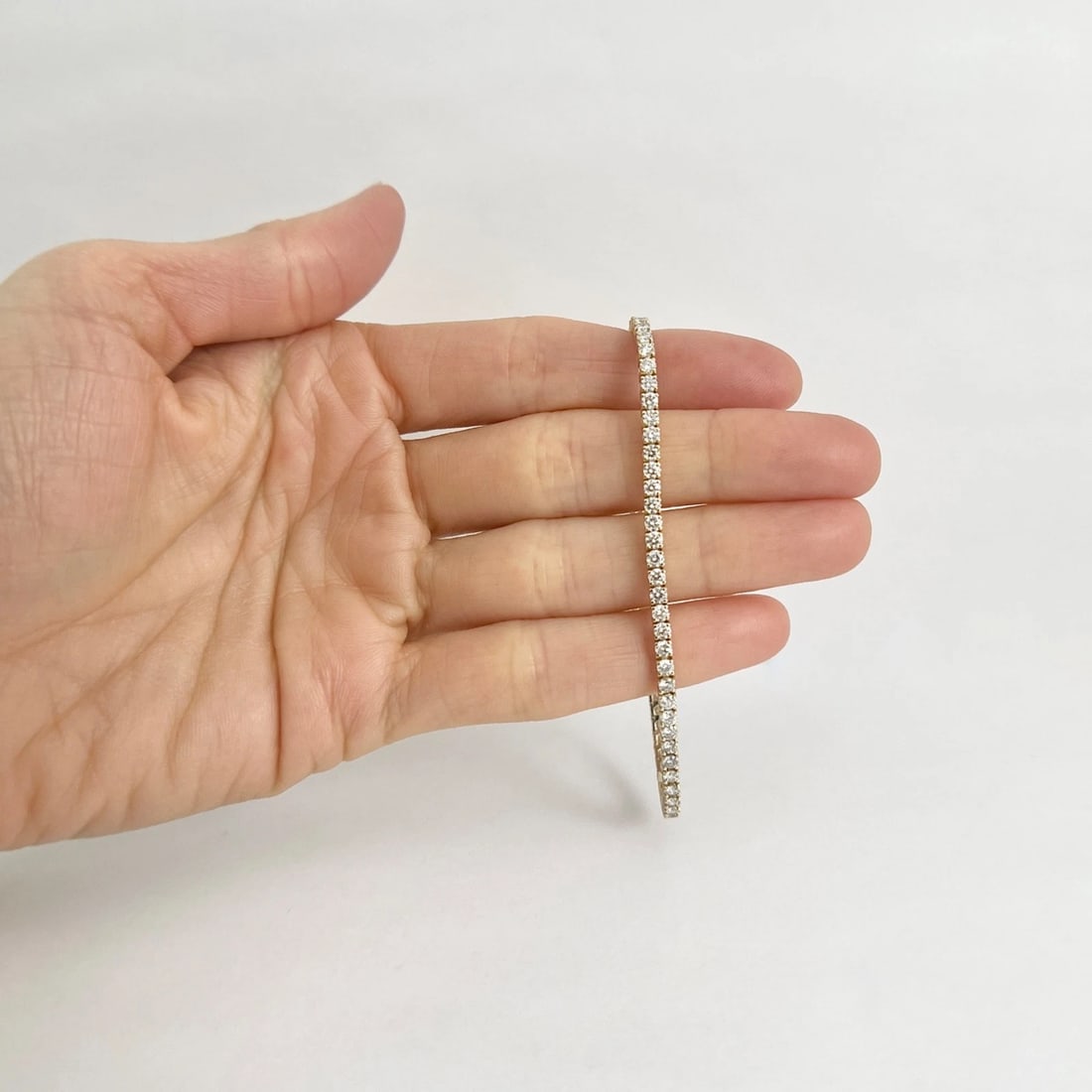 Round Diamond Tennis Bracelet 14K Yellow Gold, 7 Inches, 3.75 CTW - 2
