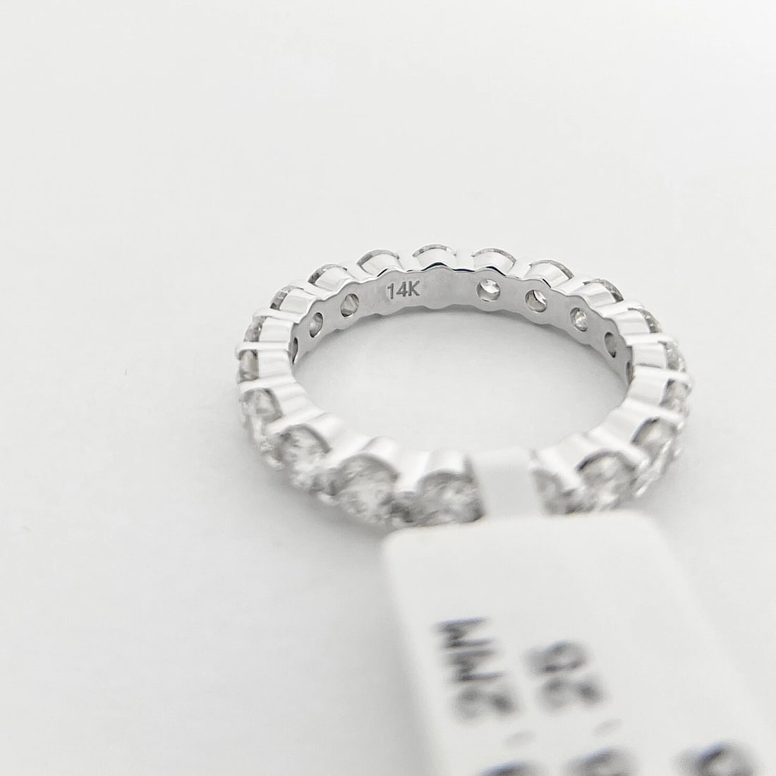 Round Diamond Eternity Ring Wedding Band Anniversary 14K White Gold, 2.50 CTW - 7