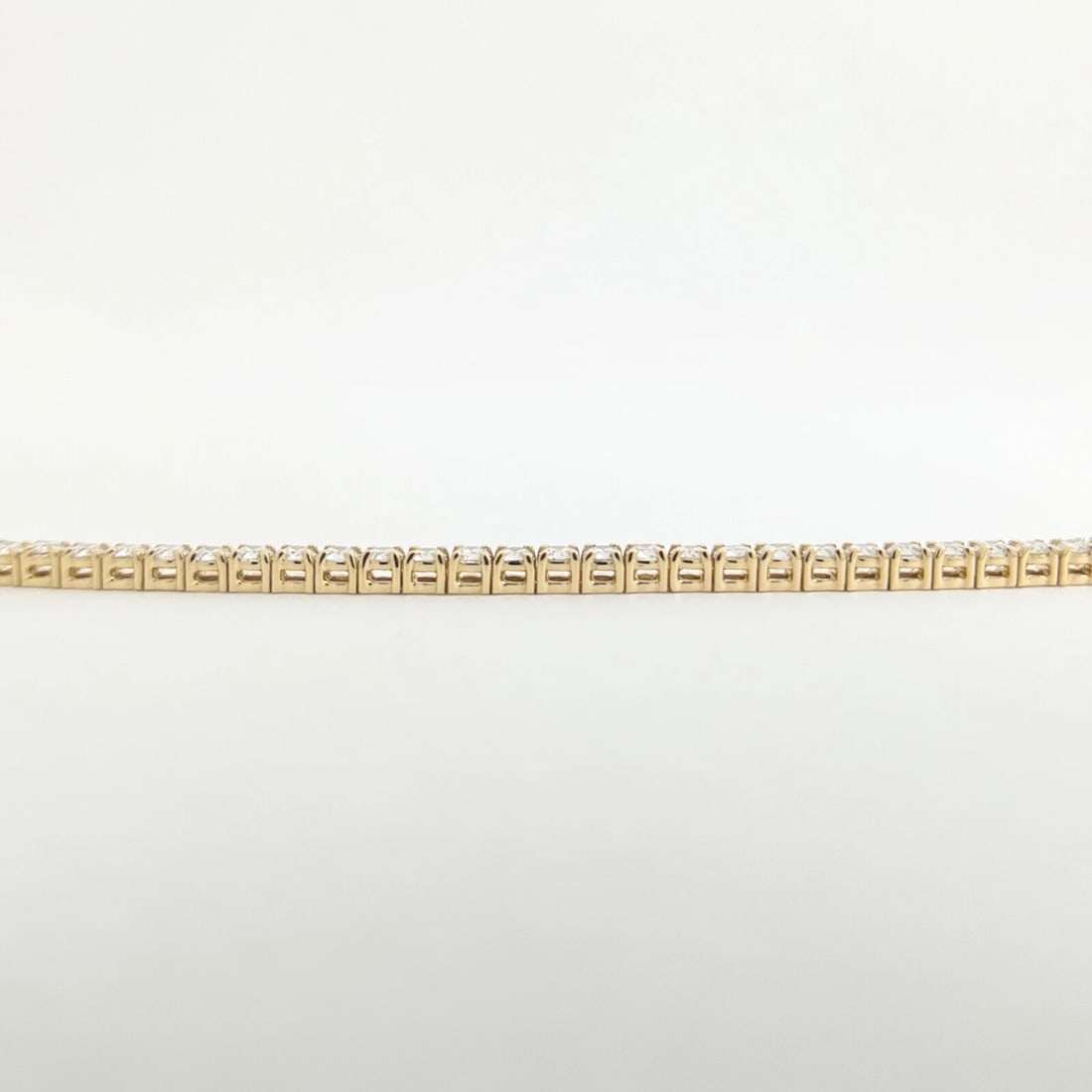 Round Diamond Tennis Bracelet 14K Yellow Gold, 7 Inches, 3.15 CTW - 7