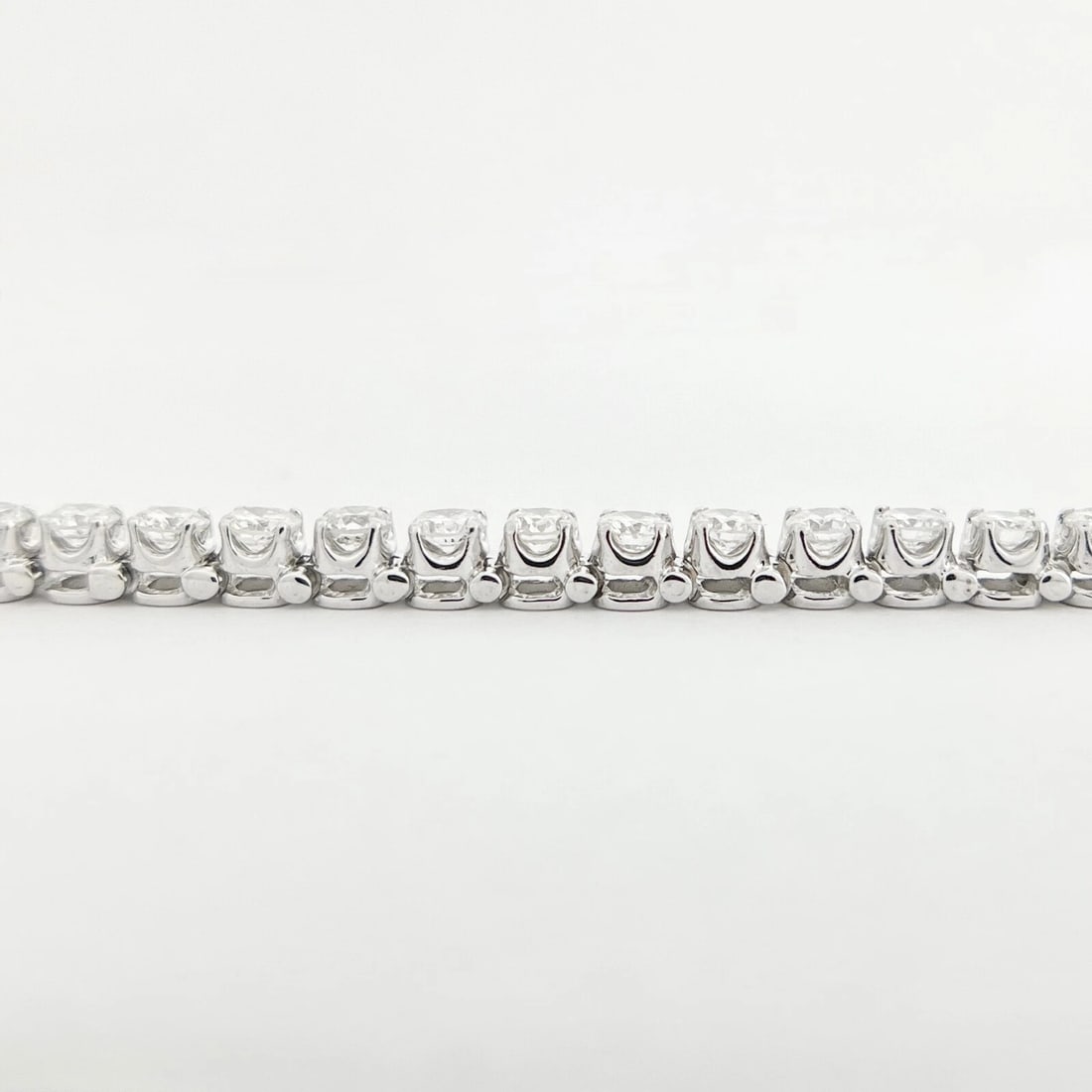 Round Diamond Tennis Bracelet 14K White Gold, 6.5 Inches, 5.05 CTW - 6