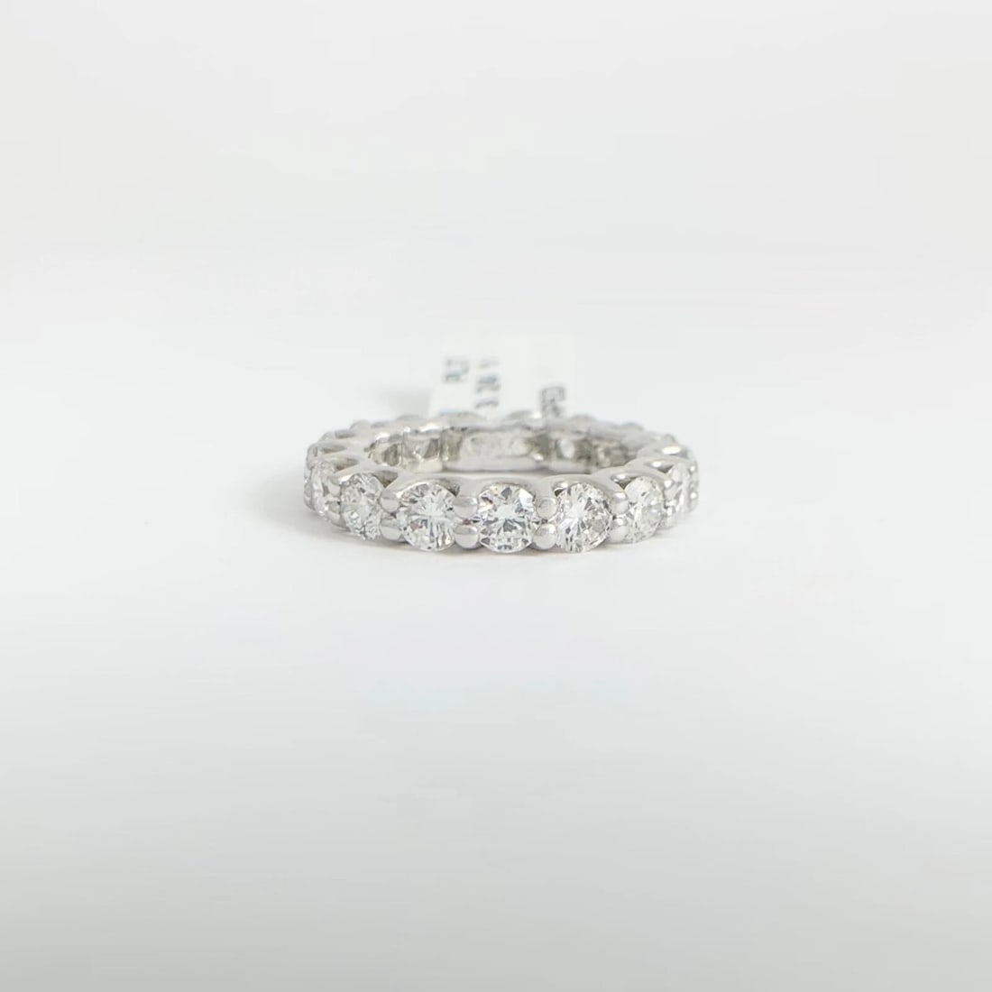 Round Diamond Eternity Ring Wedding Band Platinum, Size 5.25, 3.24 CTW - 7