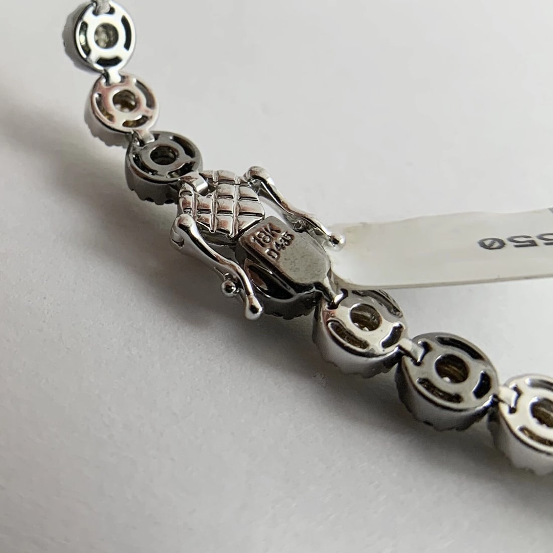 Black Yellow Diamond Halo Tennis Bracelet 18K White Gold, 4.35 CTW, 17.37 Grams - 8