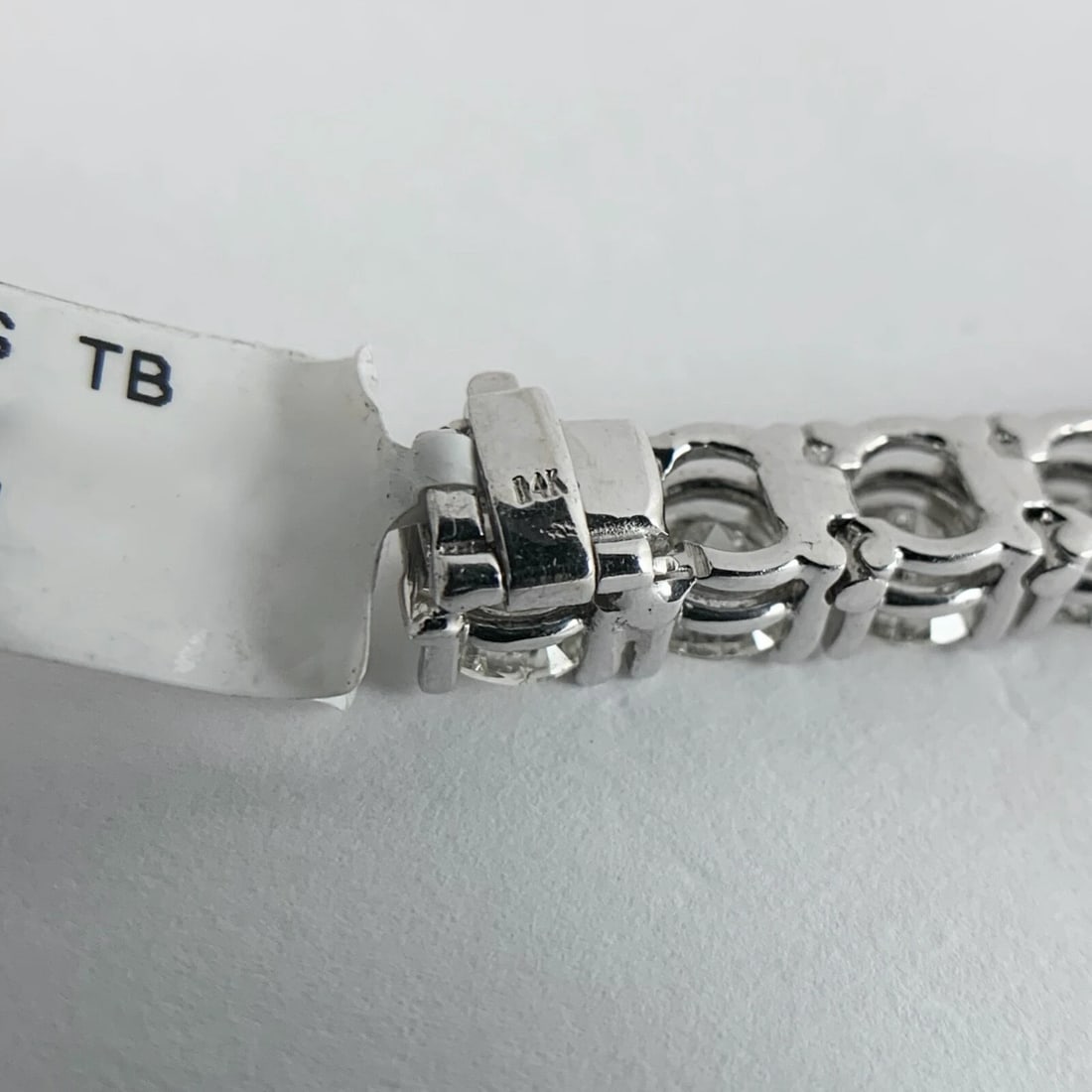 Round Diamond Tennis Bracelet 14K White Gold, 22.40 CTW, 7 Inches, 25.14 Grams - 10