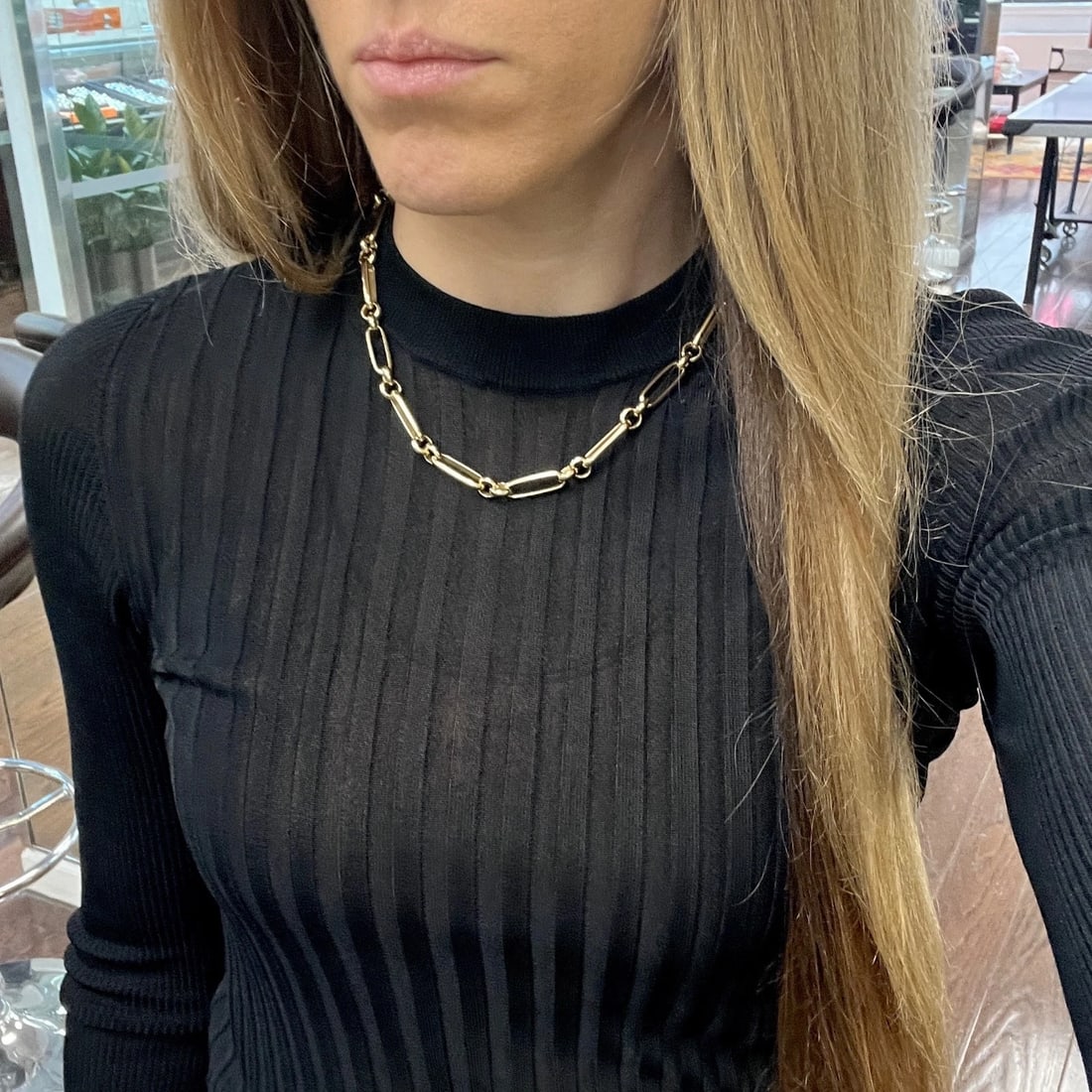 Roberto Coin Mixed Link Chain Necklace 18K Yellow Gold, 17 Inches, 24.22 Grams - 4
