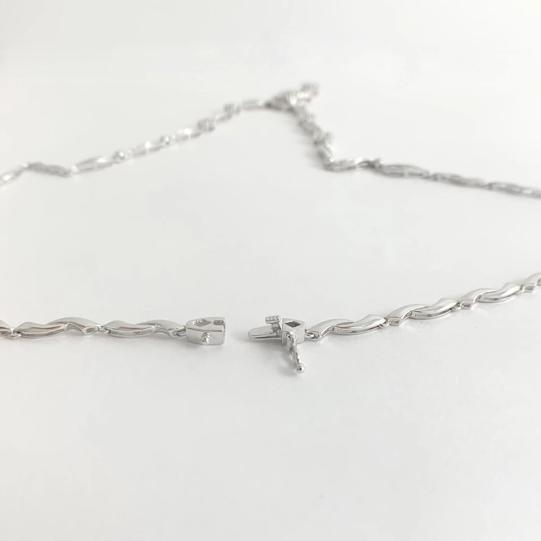 Flower Cluster Diamond Pendant Y Lariat Necklace 18K White Gold 2.29 CTW 13.84 G - 9
