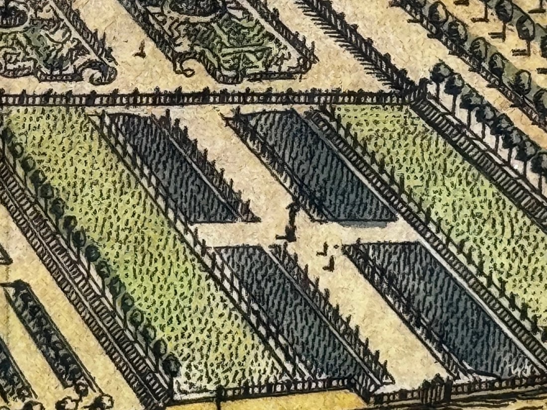 Chatsworth House, Derbyshire 18th Century Copper Engraving After Leonard Knyff - 16