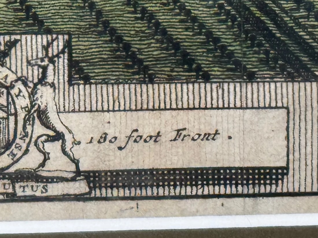 Chatsworth House, Derbyshire 18th Century Copper Engraving After Leonard Knyff - 9
