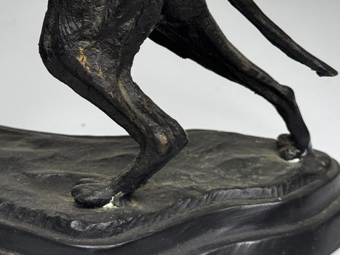 Antique Bronze Hound Dogs c.1860 | French Animalier Sculpture - 12