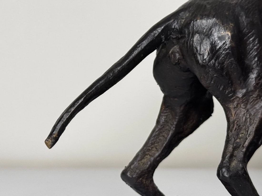 Antique Bronze Hound Dogs c.1860 | French Animalier Sculpture - 14