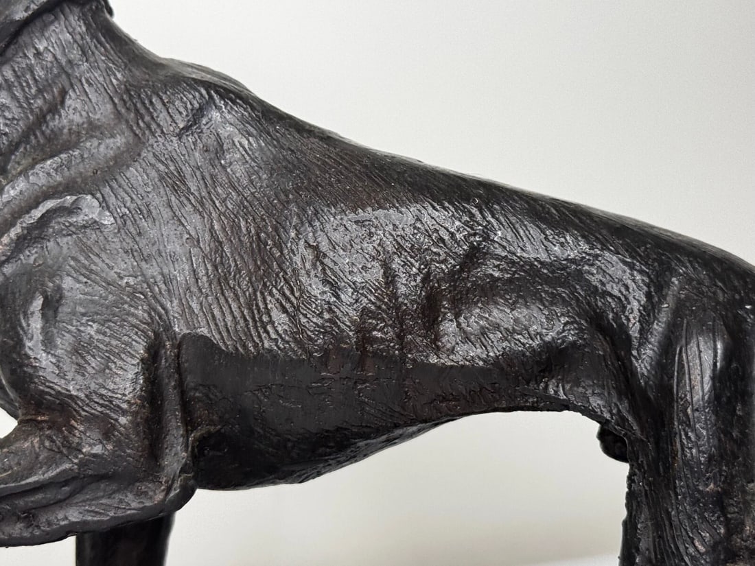 Antique Bronze Hound Dogs c.1860 | French Animalier Sculpture - 16