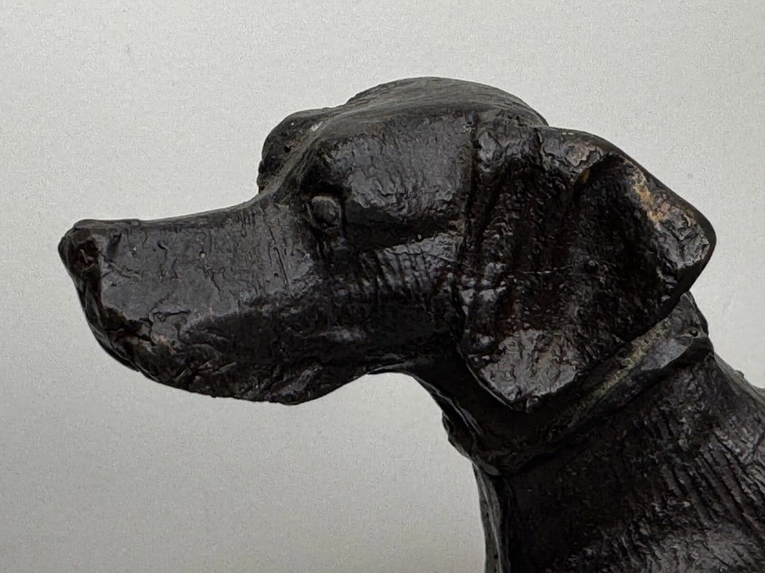 Antique Bronze Hound Dogs c.1860 | French Animalier Sculpture - 19