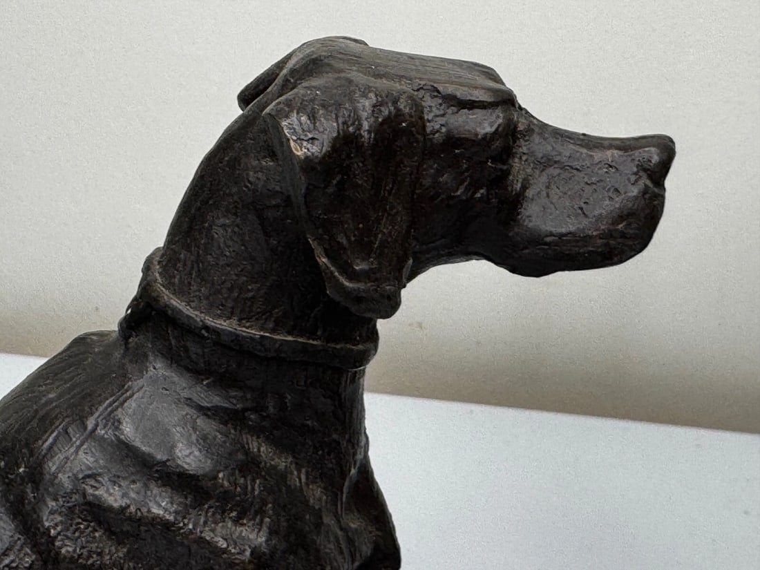 Antique Bronze Hound Dogs c.1860 | French Animalier Sculpture - 8