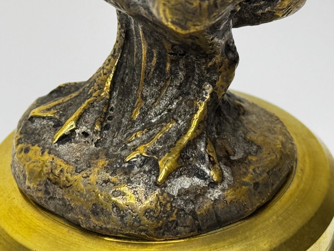 Majestic Grace Fine Spanish Art Deco Pelican Mascot Sculpture on Stand - 12