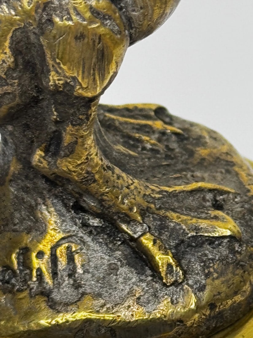 Majestic Grace Fine Spanish Art Deco Pelican Mascot Sculpture on Stand - 19