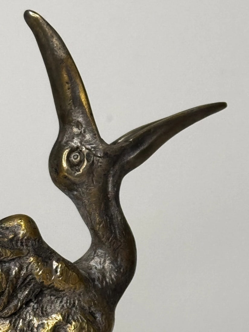 Majestic Grace Fine Spanish Art Deco Pelican Mascot Sculpture on Stand - 5