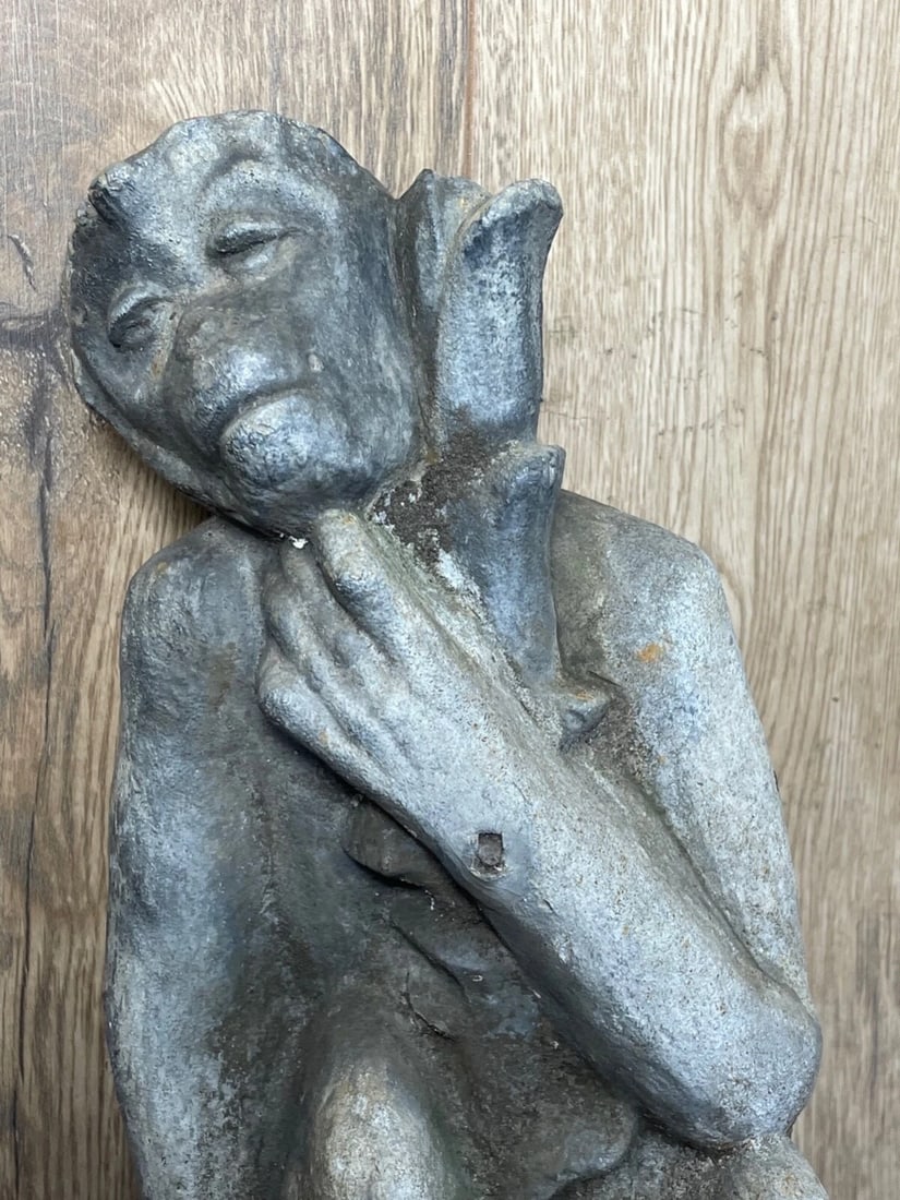 The Enigmatic Lead Thinking Monkey In The Manner of J. W. Singer & Sons c1900 - 5